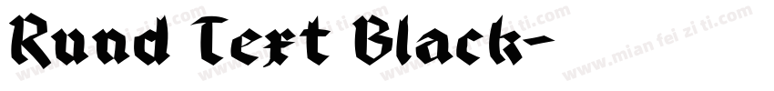 Rund Text Black字体转换